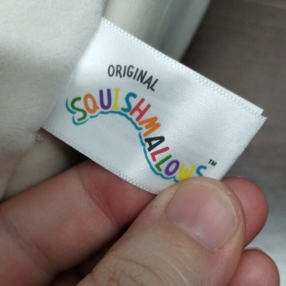 Squishmallows NWT Valentina Long Ear Bunny Rabbit Cream Plush Easter Basket - Picture 5 of 8